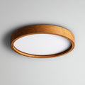 Lampada da soffitto in legno 42x42x10 cm - marrone - bianco - illuminazione per soggiorno - design naturale