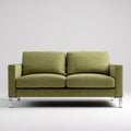 Divano lineare imbottito in tessuto 174x90x83 cm - verde - design moderno per soggiorno