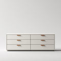 Credenza in legno 180x45x75 cm - bianco - design moderno per sala da pranzo