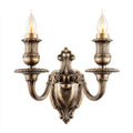 Applique in metallo 32x18x28 cm - ottone antico - illuminazione da parete per interni - design classico