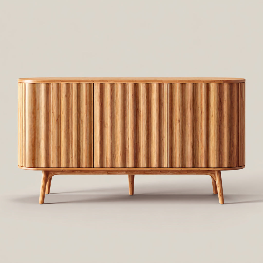 Credenza in legno 180x45x75 cm - marrone chiaro - design moderno per sala da pranzo