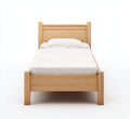 Letto singolo in legno massello 200x90x80 cm - marrone chiaro - design classico per camera da letto